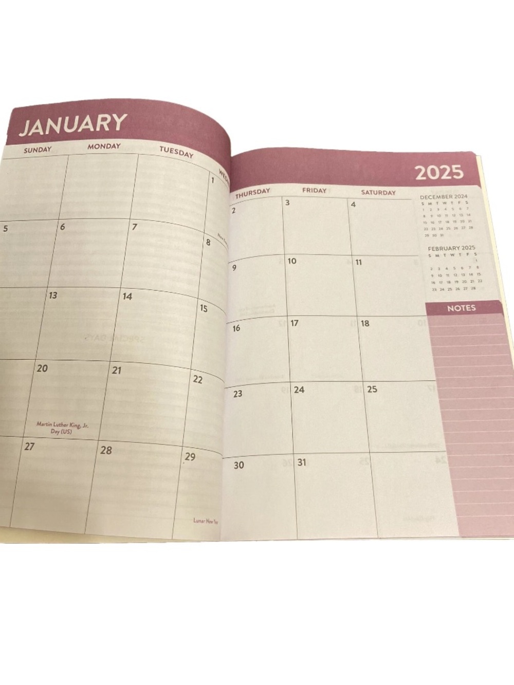 2025 Abstract Art Cover Planner & Agenda 32 Pages 6.75 X 9.5 Paperboard Lot Of 3 - Picture 3 of 3